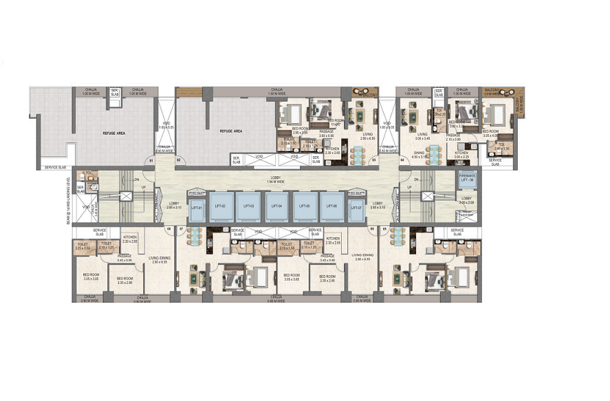Ruparel Mumbai One Kandivali West Floor Plan